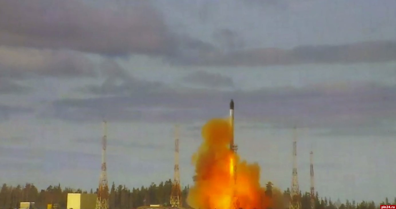 В России провели успешный испытательный запуск баллистической ракеты «Сармат». ВИДЕО
