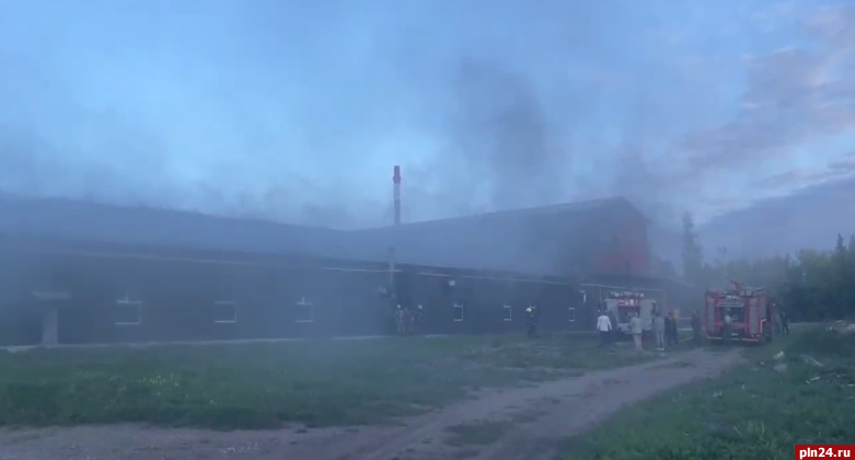 Губернатор отметил оперативность МЧС при тушении пожара в псковском «Техносваре»
