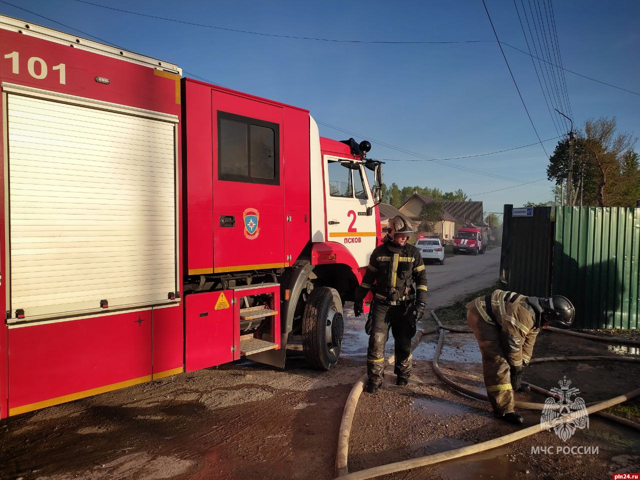 Труп обнаружили в сгоревшем доме на Завеличье | 15.05.2024 | Псков -  БезФормата