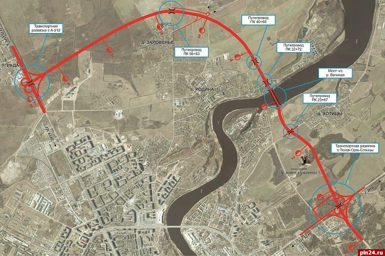 Готовится новый конкурс на продолжение строительства Северного обхода Пскова