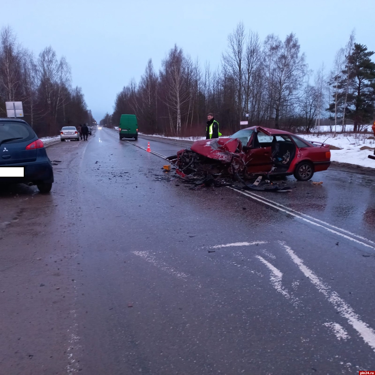 В результате ДТП в Псковском районе скончался один из водителей