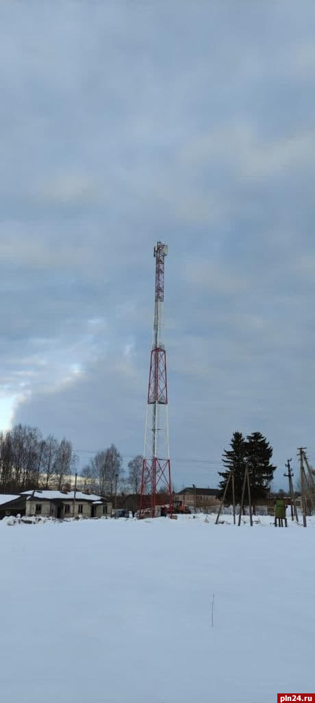Еще 25 вышек мобильной связи установят в Псковской области за год