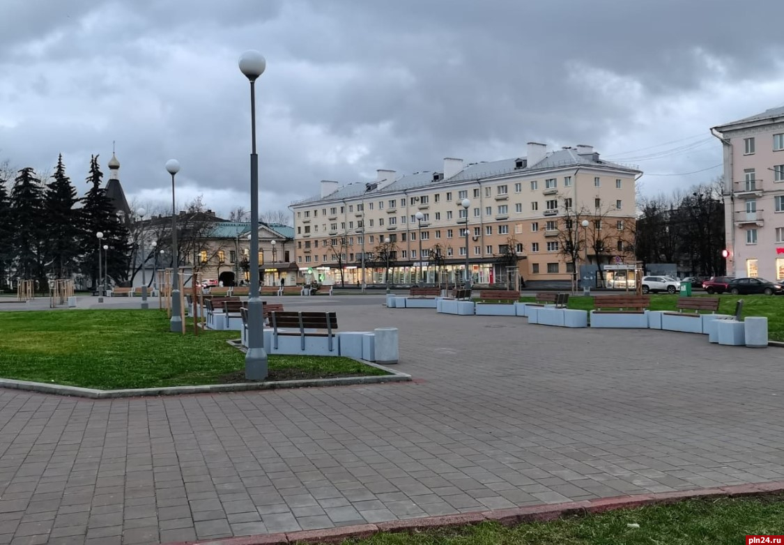 Комиссионное обследование благоустройства площади Ленина в Пскове проведут в конце мая