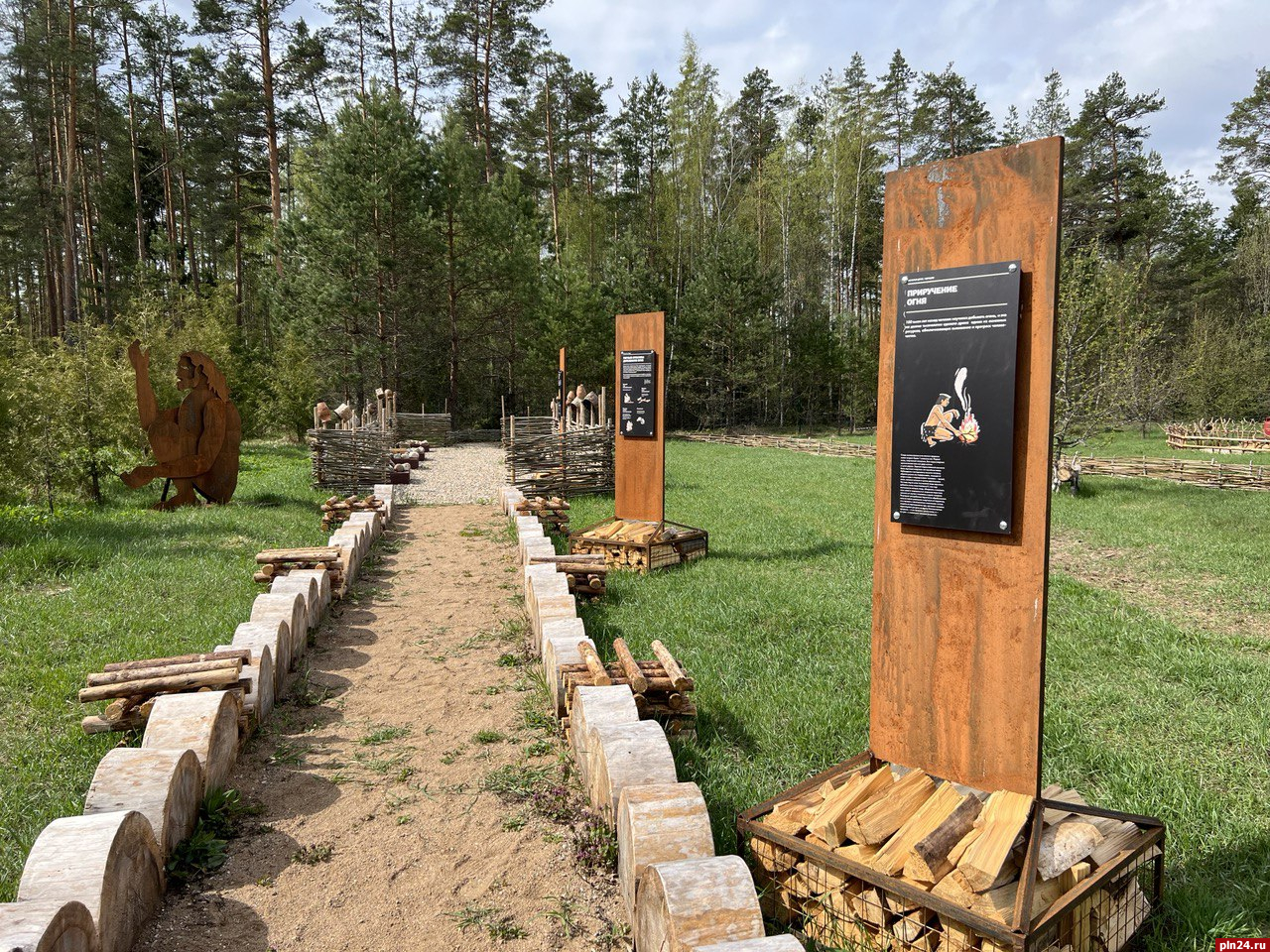 В себежской деревне открылась площадка с тремя интерактивными музеями