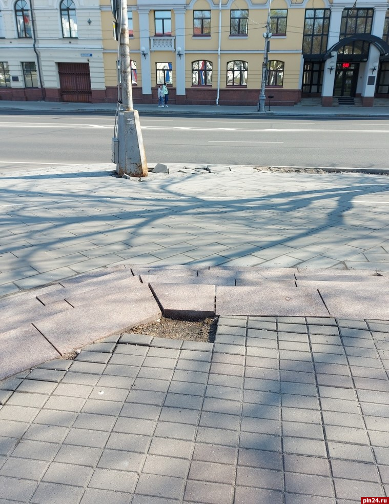 Интерактив: Пропала тротуарная плитка