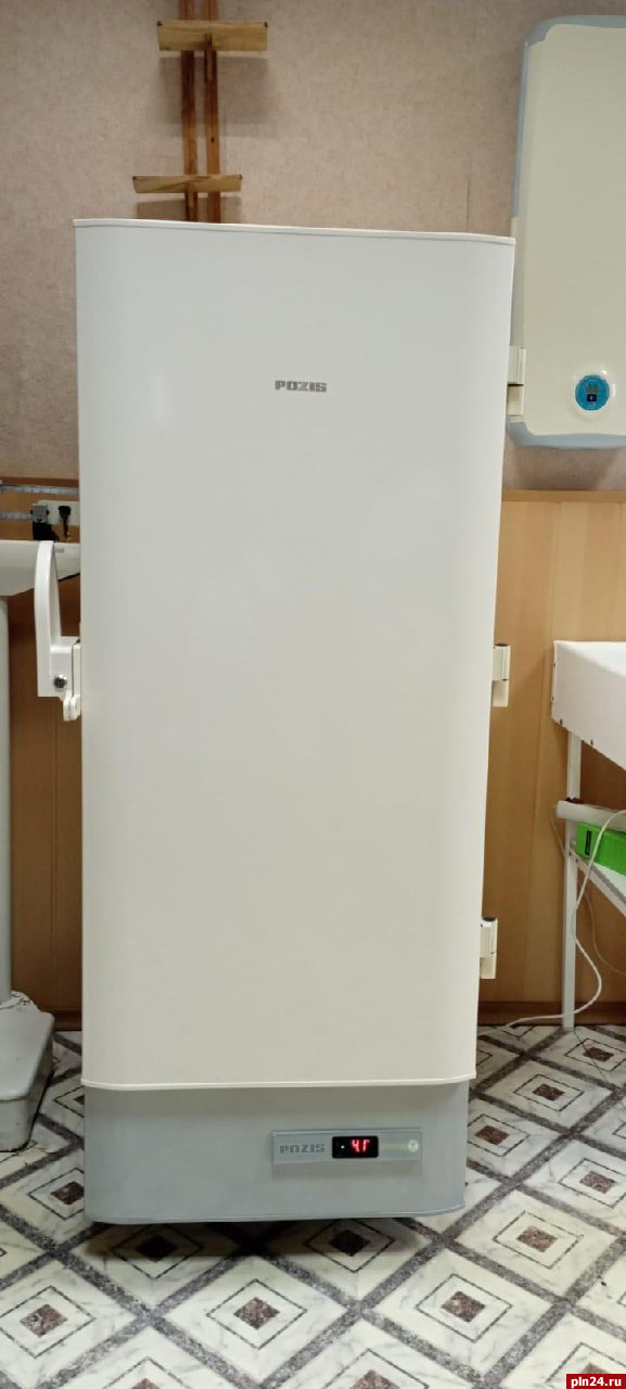 Холодильник для хранения вакцин поступил в Новосокольническую межрайонную больницу