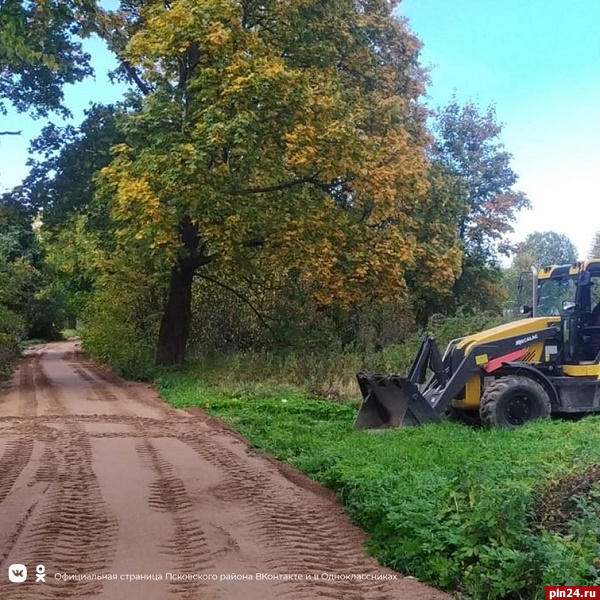 Несколько дорог отремонтировали в деревнях Псковского района