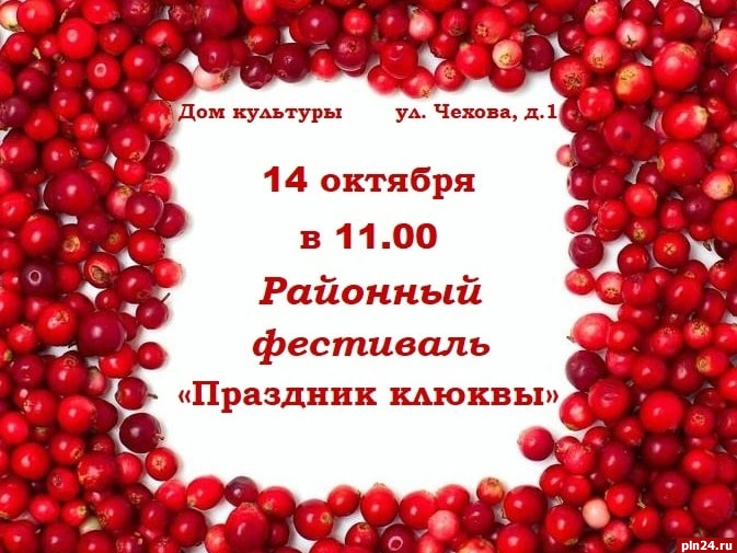 «Праздник клюквы» организуют в Пыталовском районе