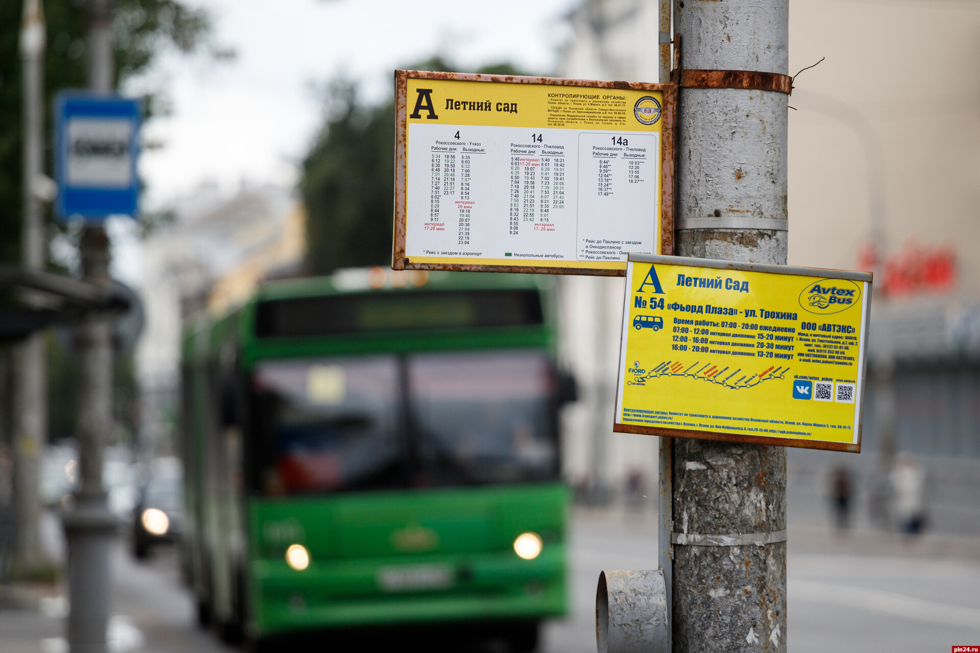 Названа причина сбоев в расписании городских автобусов в Пскове