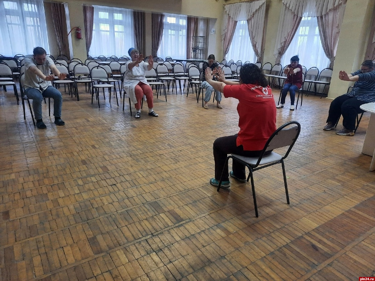 Занятие по дыхательной гимнастике провели в Псковском центре психиатрии и наркологии
