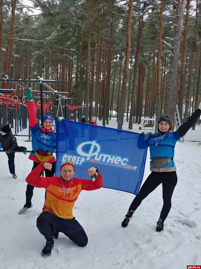 «СуперФитнес» растопил лёд Псковского озера