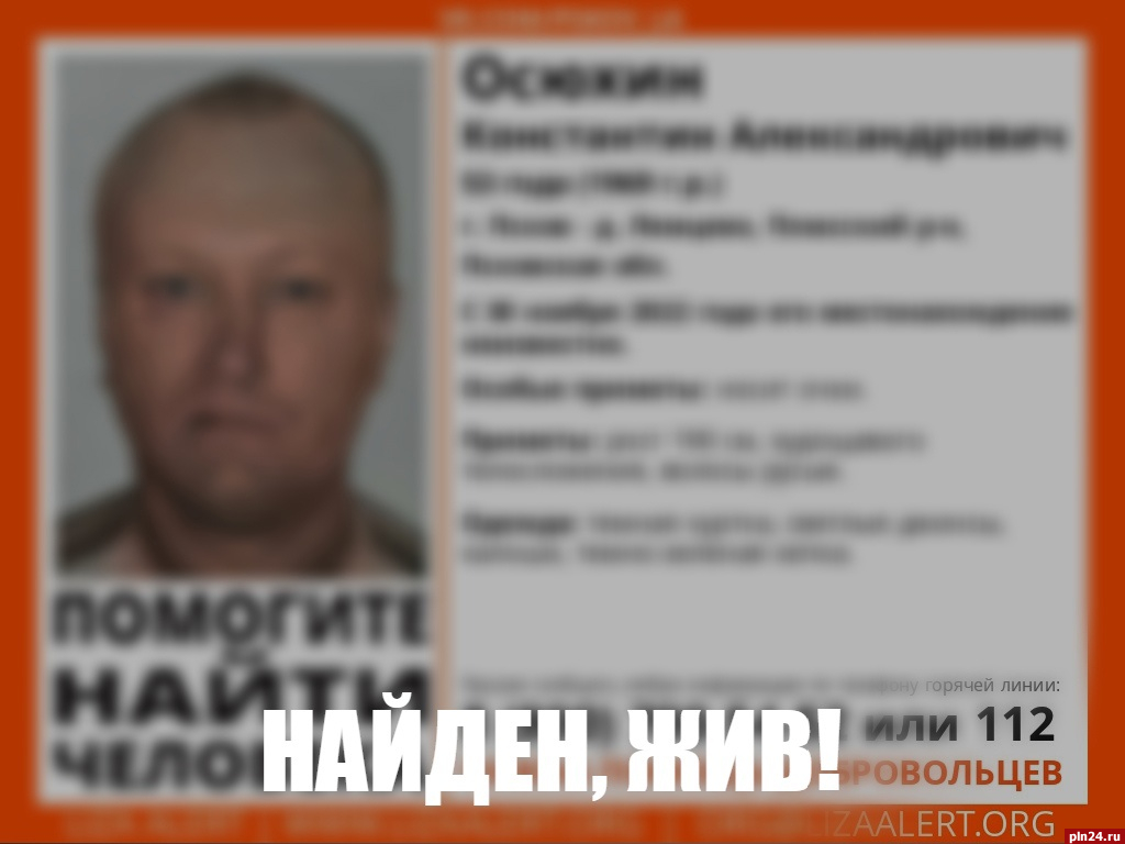 Пропавшего мужчину в очках и калошах нашли в Псковской области