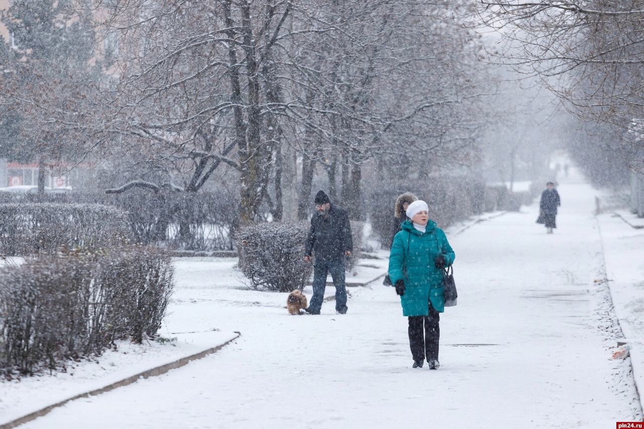 Мокрый снег вновь накроет Псковскую область 21 января