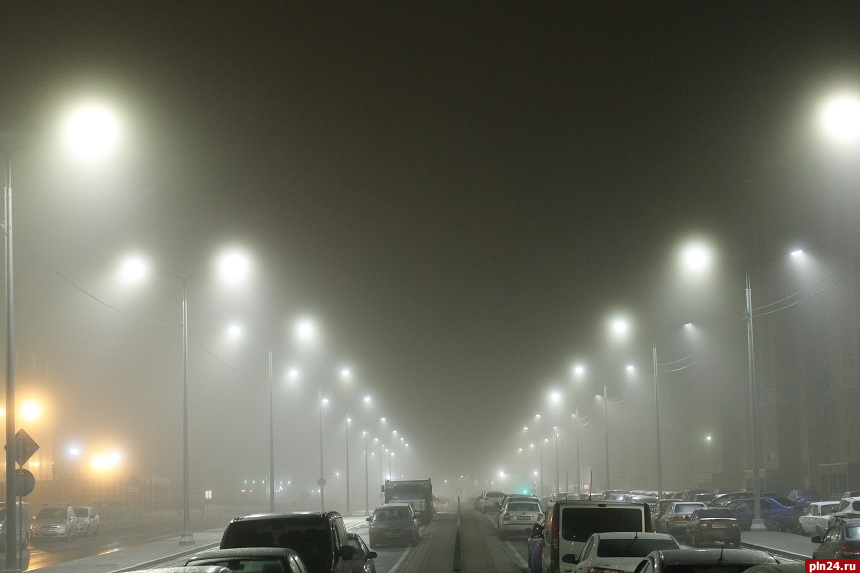 Туман с видимостью менее 500 метров ожидается в Псковской области