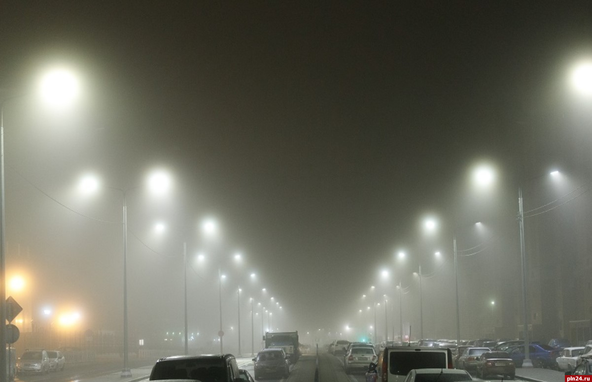 Туман накроет Псковскую область 23 февраля