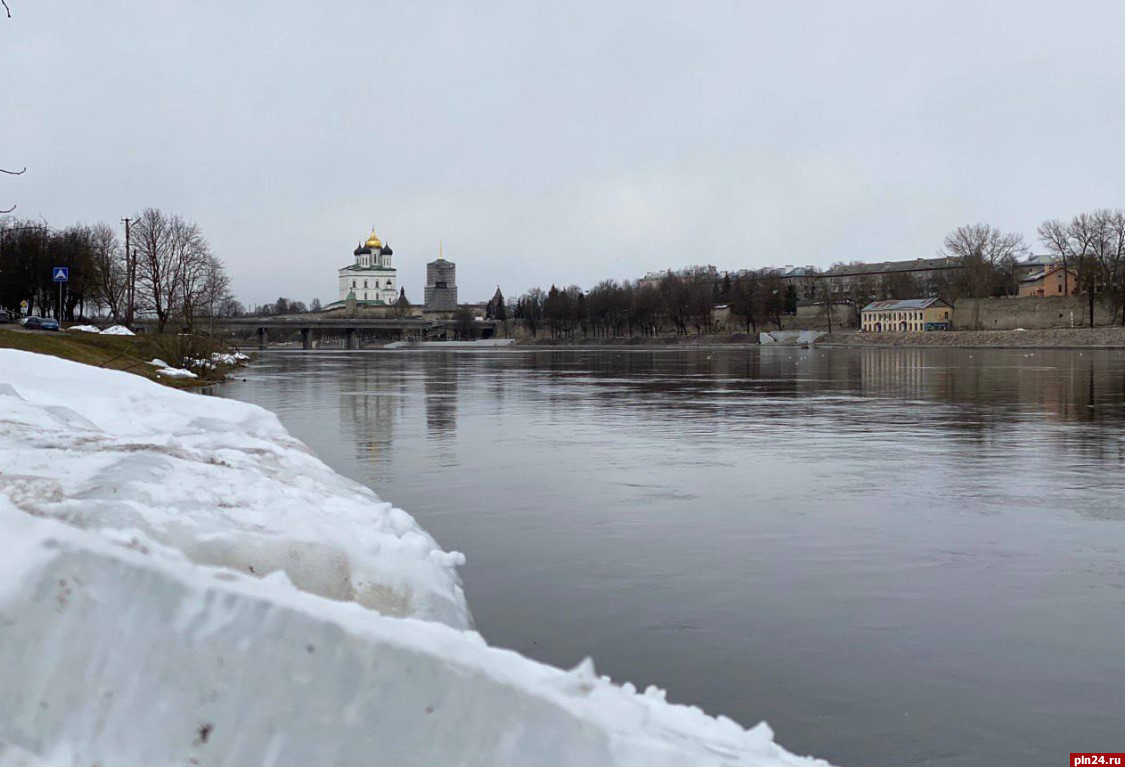 Уровень воды в трех реках Псковской области превышает неблагоприятную отметку