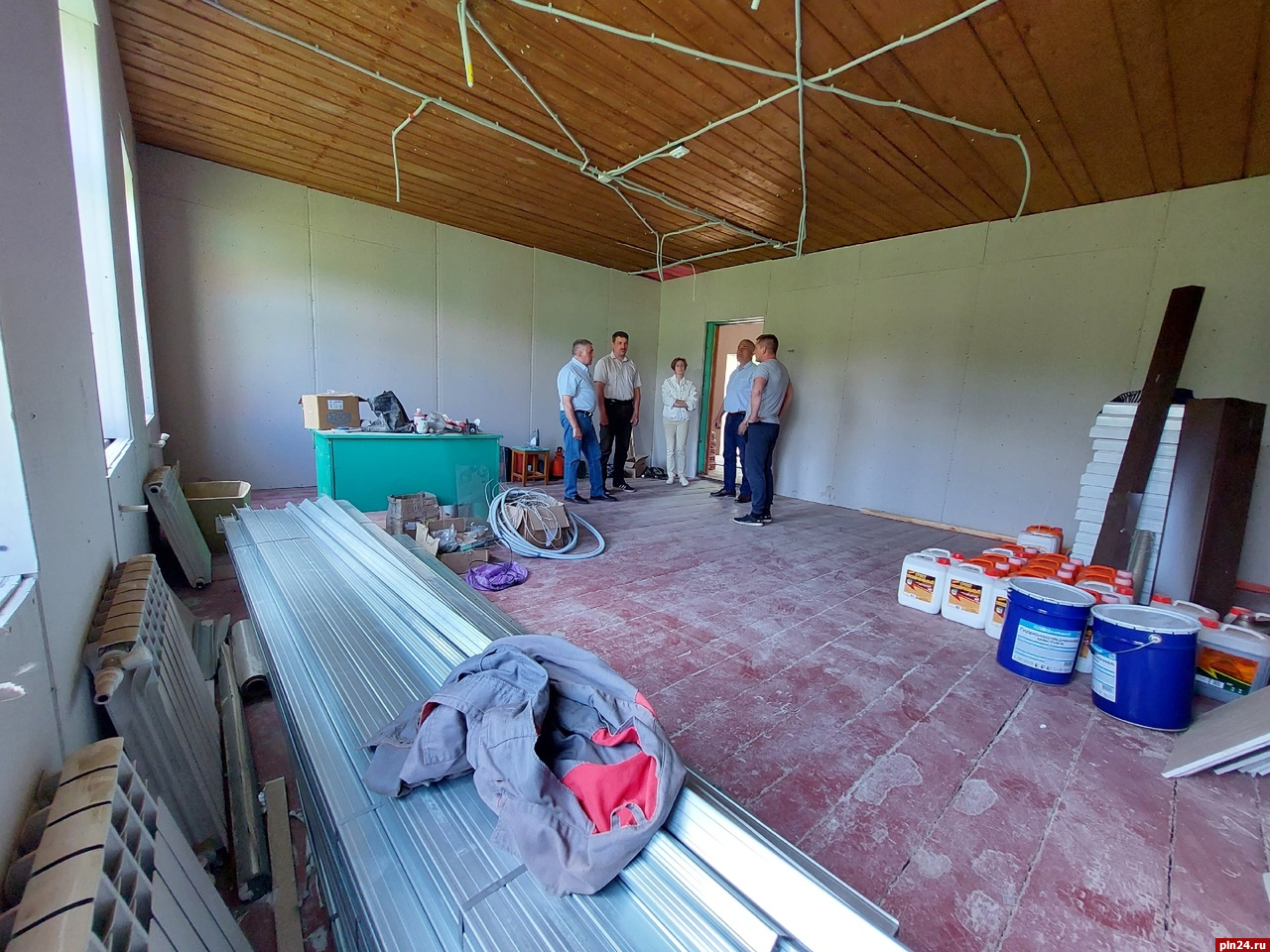 Капитальный ремонт Каськовской школы в Куньинском районе могут завершить до 15 августа