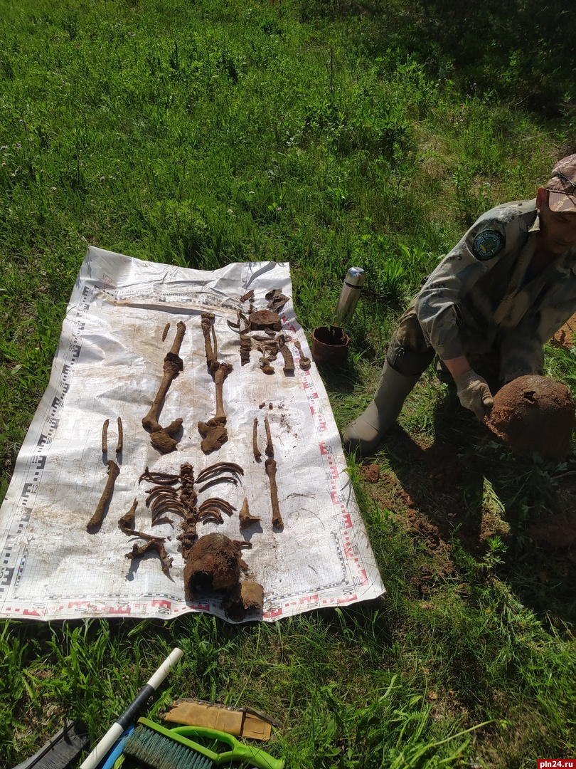 Останки погибшего в 1943 году красноармейца обнаружили в Невельском районе