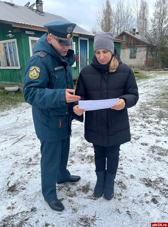 Жителям Плюсского района напомнили правила пожарной безопасности