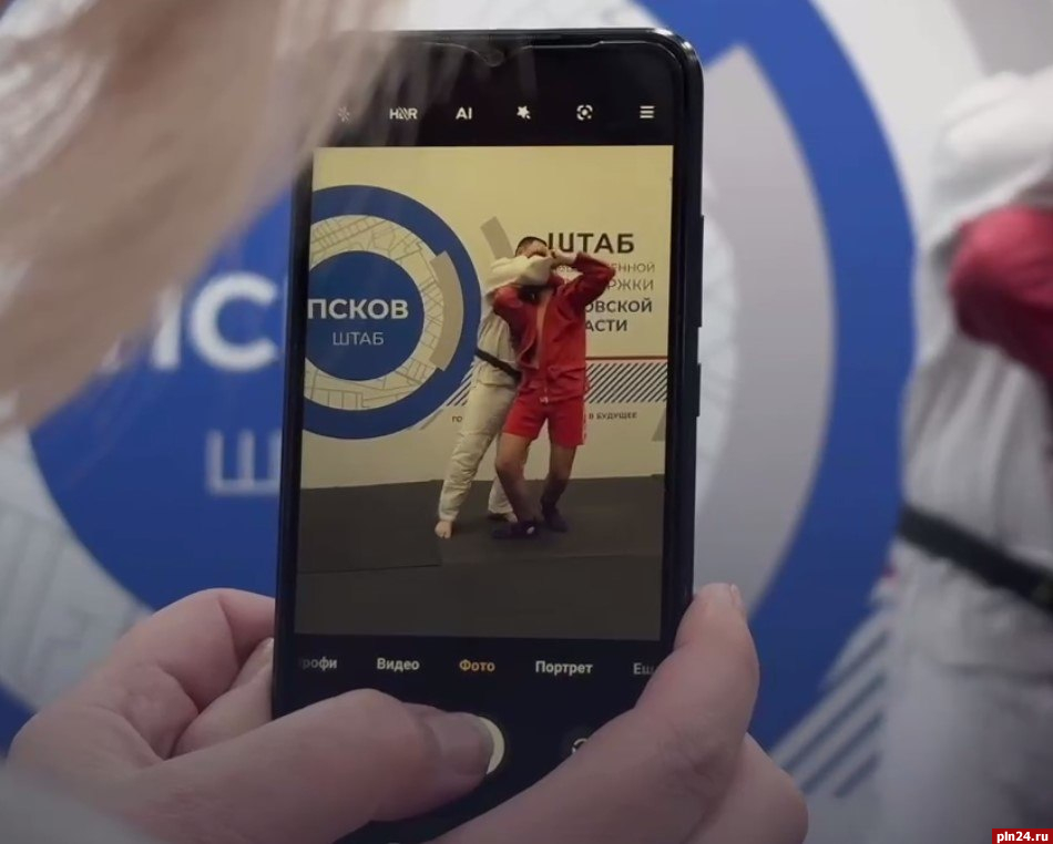 Опубликована видеозапись тренировки с чемпионом Европы по самбо в Пскове