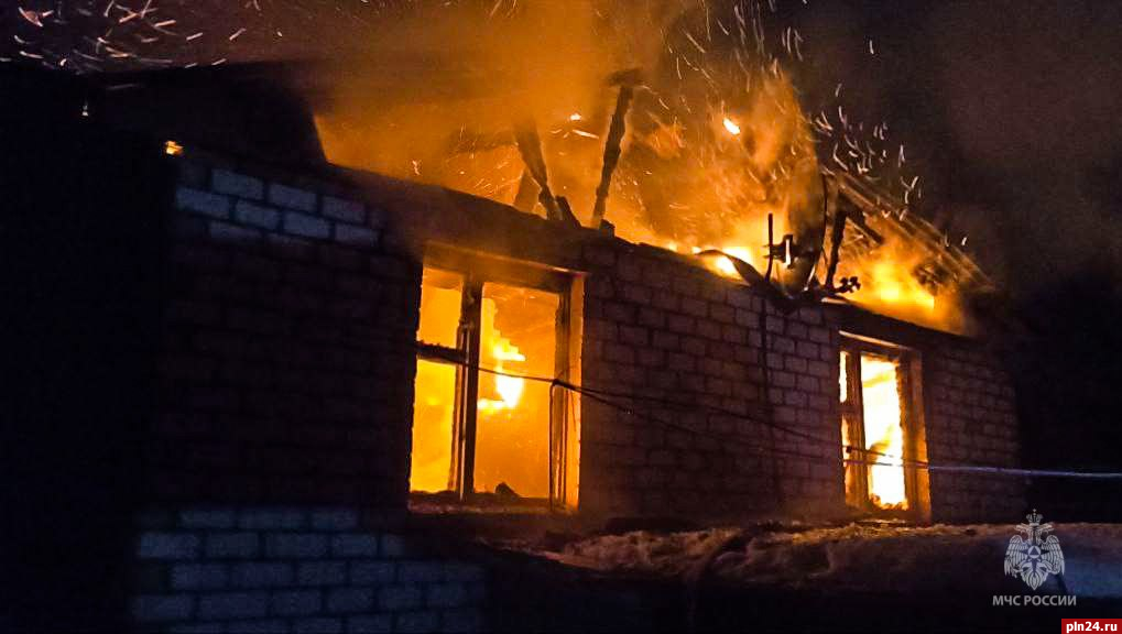 Два садовых дома сгорели в Псковской области за сутки