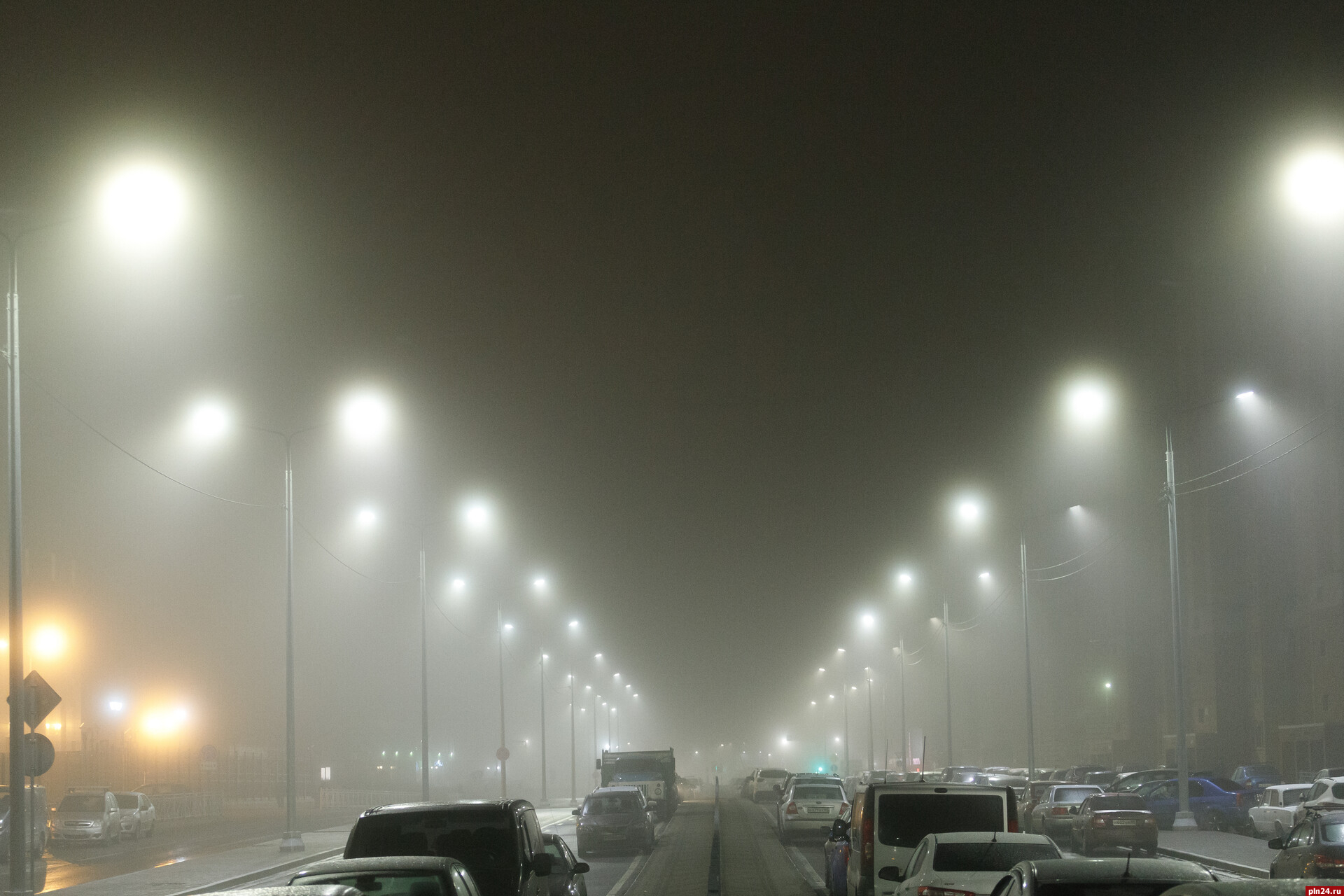 Туман с видимостью до 500 метров опустится на Псковскую область