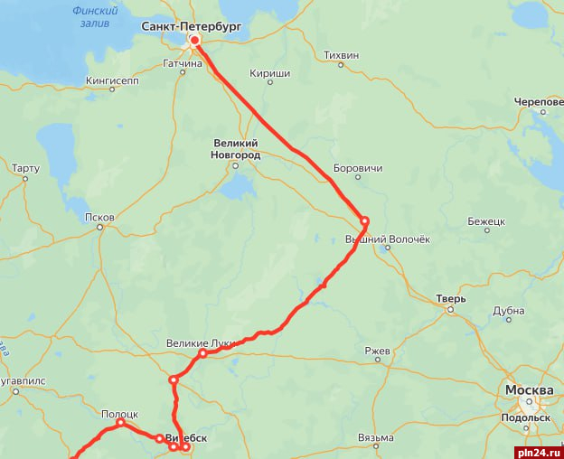 Поезд Петербург – Калининград в мае поедет через Великие Луки