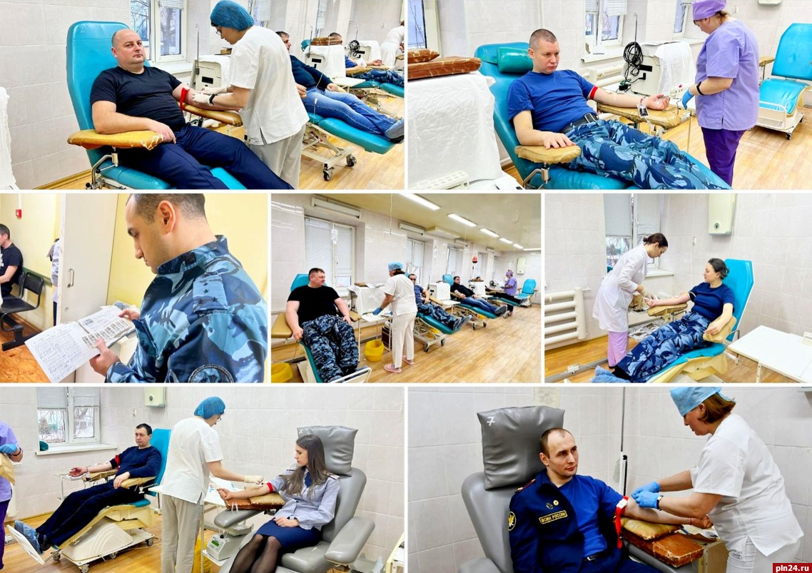Сотрудники псковского УФСИН организовали благотворительную акцию по сдаче крови