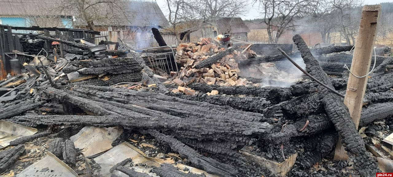 Мужчина погиб при пожаре в гдовской деревне Низовицы