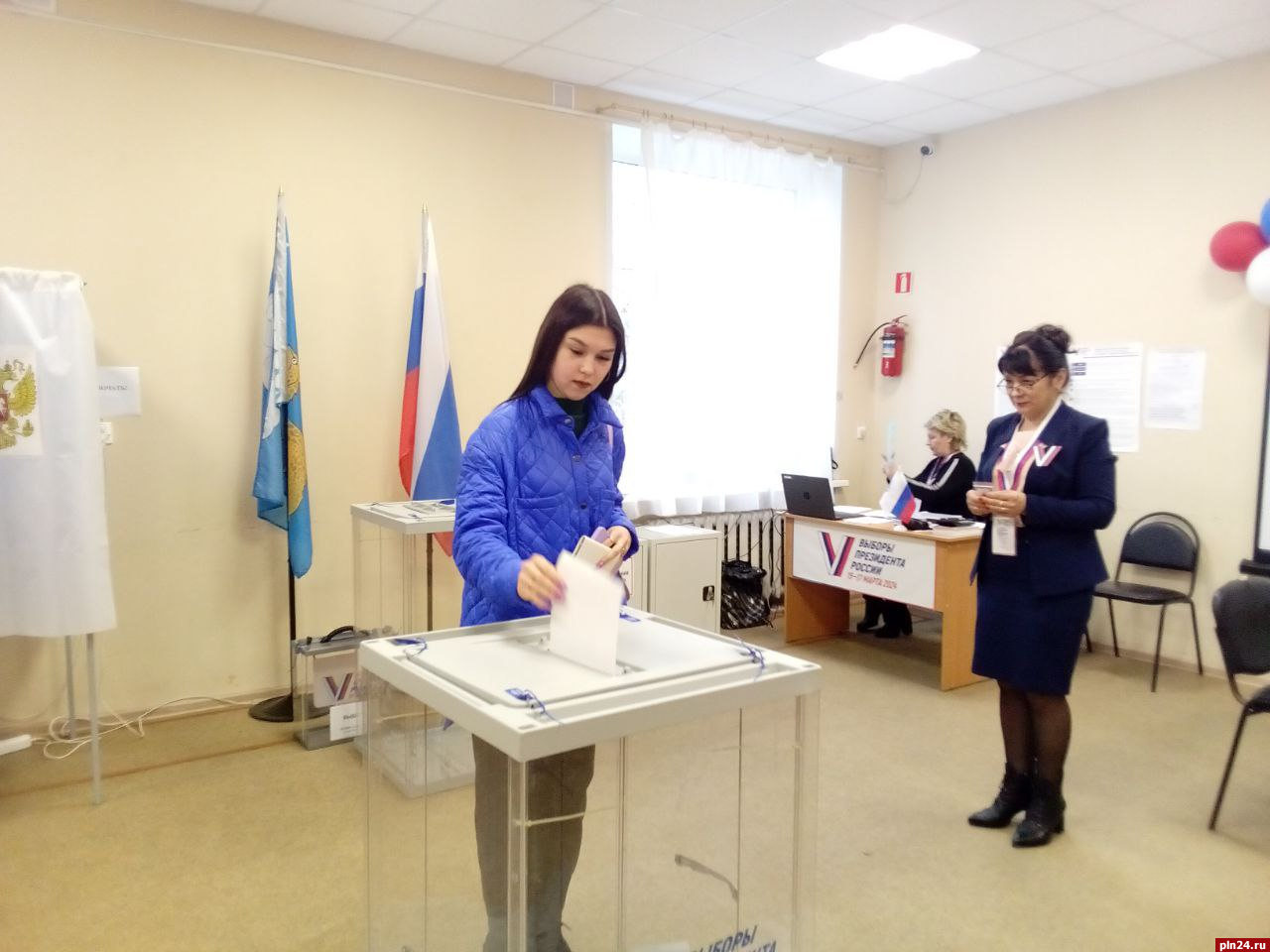 65% избирателей отдали свой голос на выборах президента России в Псковской области