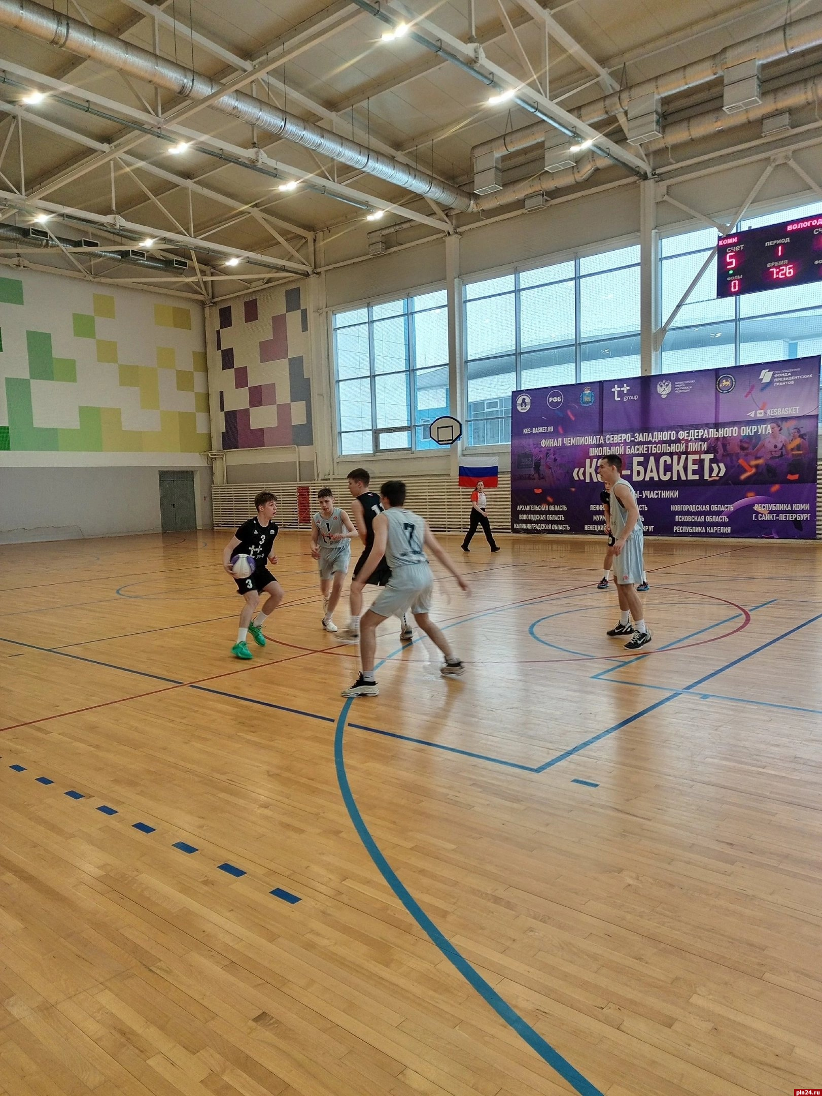 Первые матчи финала чемпионата СЗФО по баскетболу прошли в Пскове