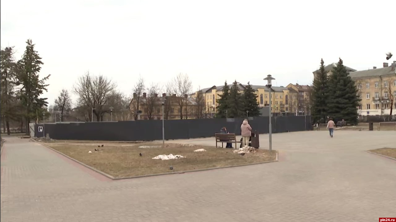 Мультимедийный фонтан в сквере имени 60-летия Октября в Пскове начнут настраивать 1 апреля