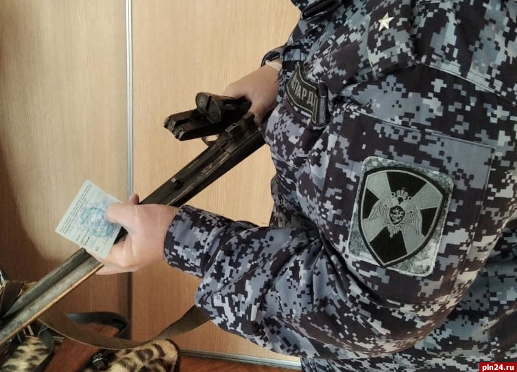 Более 30 патронов изъяли псковские росгвардейцы в ходе проверок