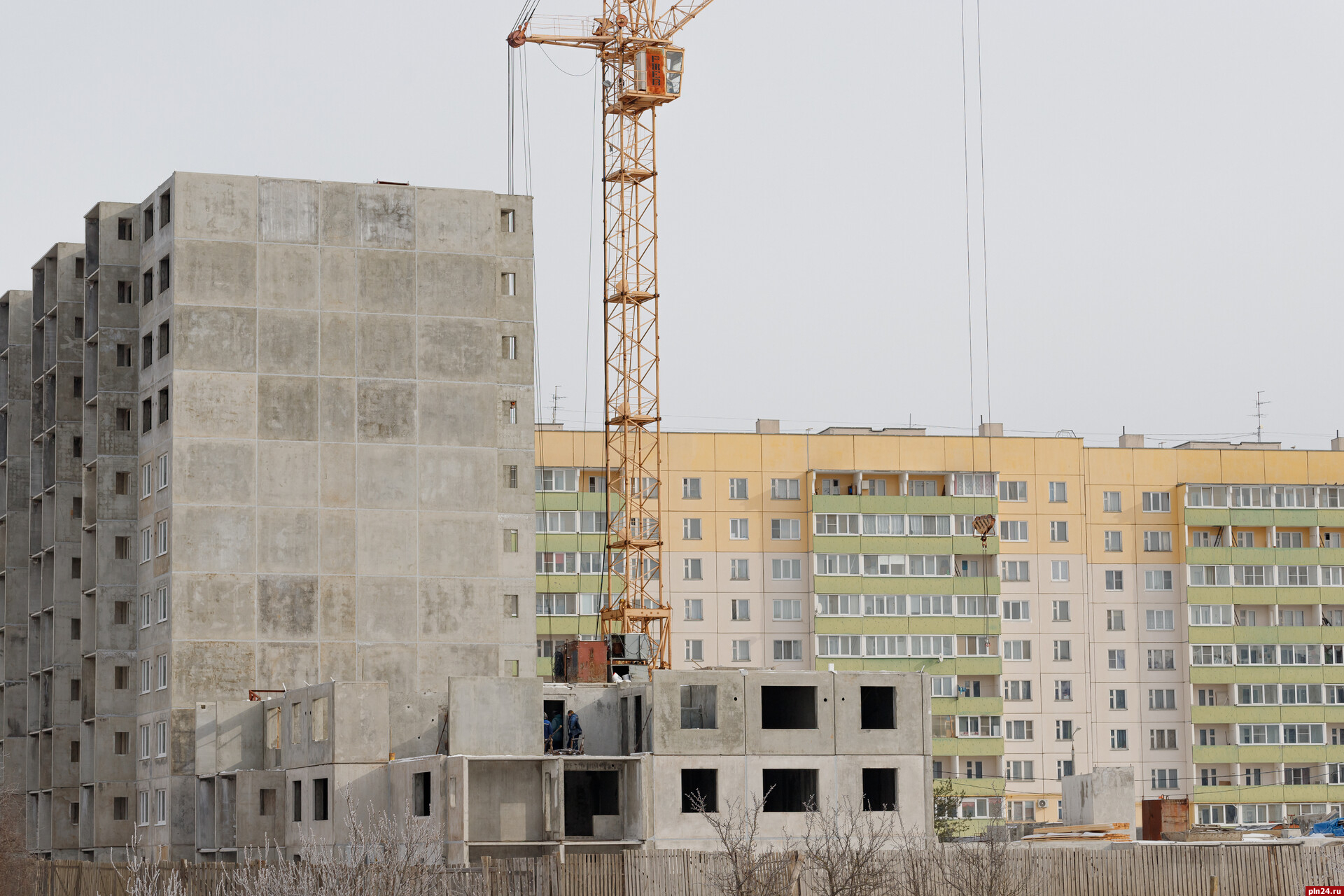За первый квартал 2024 года в Псковской области построили 1180 квартир