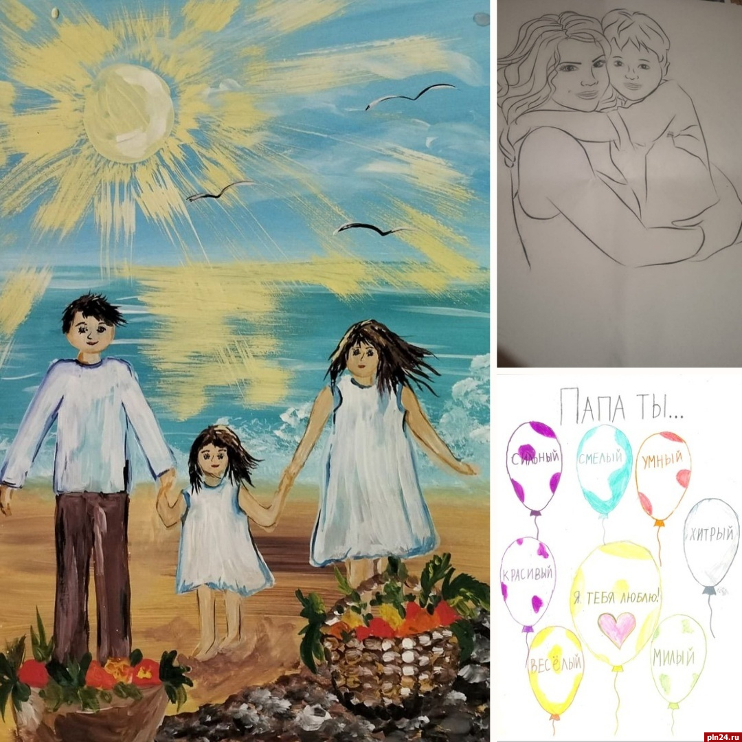 Неплательщикам алиментов в Псковской области подарили рисунки их детей