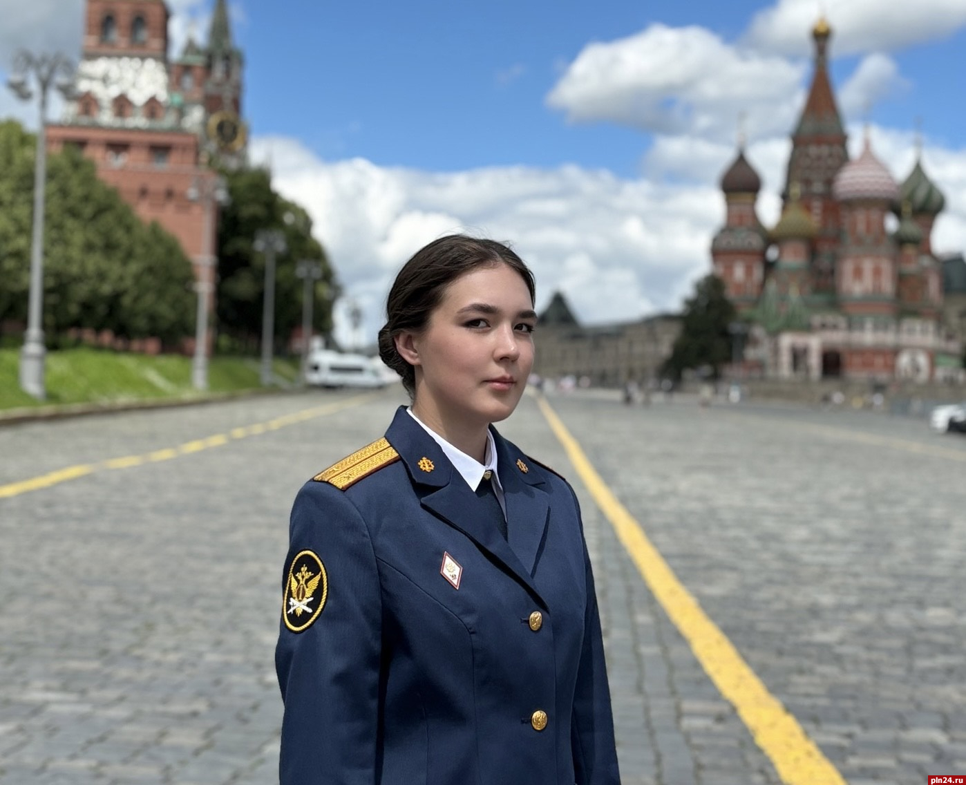 Псковская курсантка приняла участие в торжественном приеме в Кремле