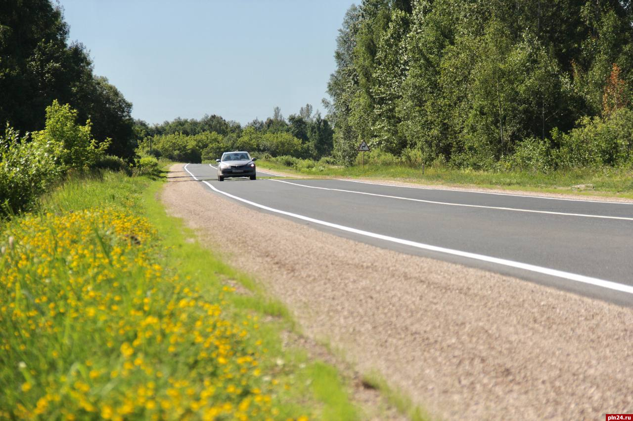 Пять километров дороги в Палкинском районе ввели в эксплуатацию на два месяца раньше