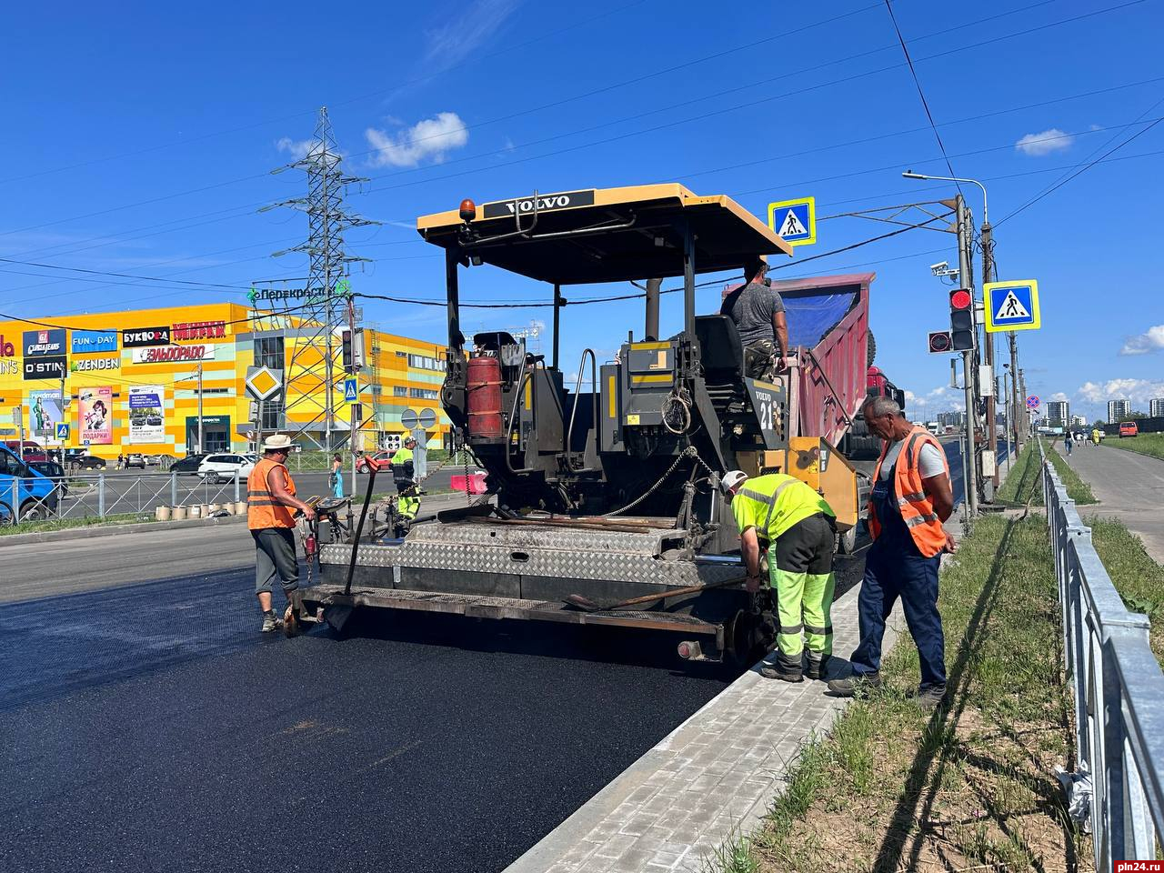 Схема движения автобусов из Овсище изменится из-за ремонта дороги на улице Юбилейной в Пскове