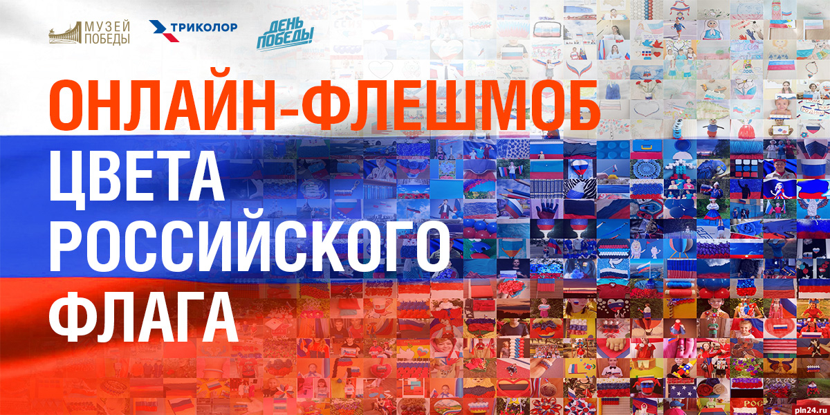 Псковичи одни из первых присоединились к онлайн-флешмобу ко Дню российского флага