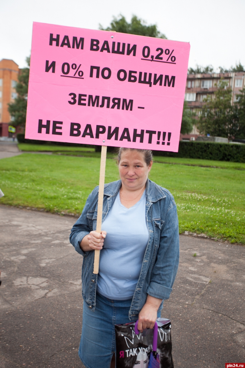 В сквере на «Четырех углах» состоялся пикет садоводов против завышенной кадастровой стоимости земли. Фоторепортаж Андрея Буянова.
